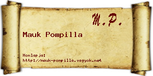 Mauk Pompilla névjegykártya